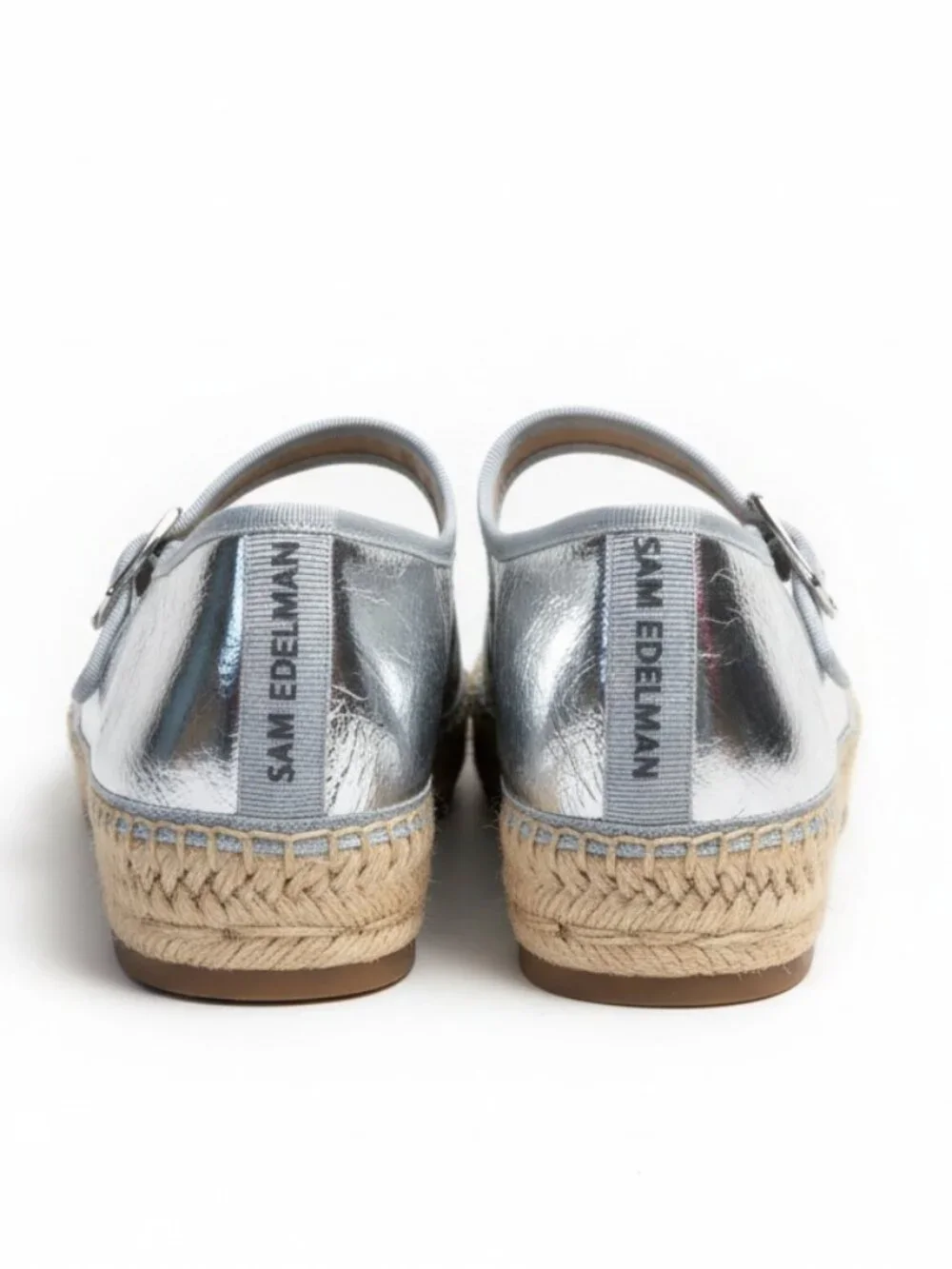 Sam Edelman silver espadrille, size 9.5, NEW IN BOX!